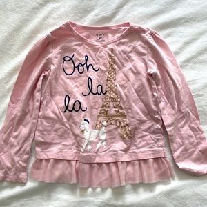 Carter’s long sleeve top girls size 4T